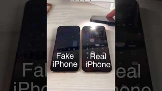 Fake iPhone vs Real: Auto Brightness Test! 🌞📱 #FakeiPhone #iPhoneAutoBrightness #TechComparison