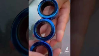 Magnetic Fidget Rings - Mobius Blue Rings #fidgets #shorts
