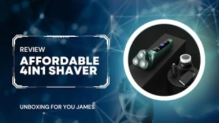 Affordable 4-in-1 Electric Shaver Review | LCD Display, Floating Razor, USB Charging!"