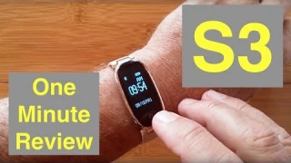 ZKCREATION S3 Fitness Tracker for Women IP67 Waterproof Smart Bracelet: One Minute Overview