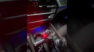 3 in 1 Starlight Retractable Car Fast Charger with 2 Retractable Cables & Air Freshener