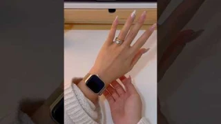 Apple Watch Series 9- Starlight with Gold Milanese Loop [mini-unboxing] #applewatchseries9 #41mm