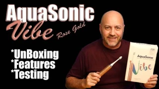 AquaSonic Vibe rose gold electric toothbrush