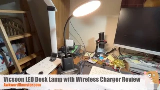 Vicsoon LED Desk Lamp with Wireless Charger Review