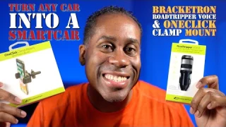 Turn Any Car Into A SmartCar W/ Siri & Google | Bracketron Roadtripper VOICE & OneClick Clamp Mount