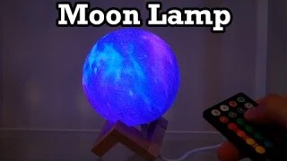 Moon Lamp LOGROTATE Unboxing Setup Review 16 Colors Night Light