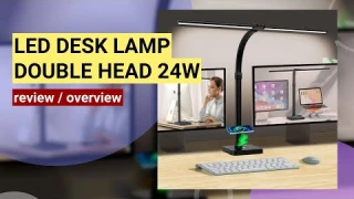 Review: LED Desk Lamp with Double Head & Wireless Charging