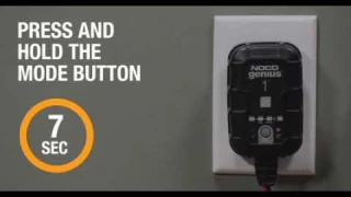 NOCO Genius1 Portable Automatic Battery Charger/Maintainer  6/12 Volt Model# GENIUS1