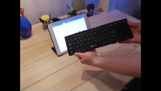 JP136 Ultra thin 2 4GHz Wireless Keyboard with Touchpad 78 Keys - BATTLESHIP GRAY