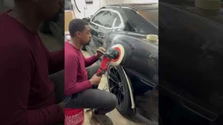 Using a Harbor Freight Bauer Rotary Polisher on a Chevy Camaro