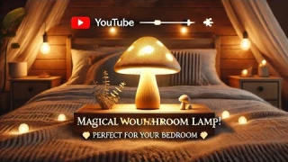 Datson Aesthetic Wooden Mushroom Lamp Review 🌟 Best Warm LED Night Light for Bedroom & Camping