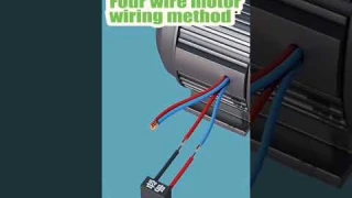Electric Motor with 4 wire connection tips #shorts #viral #electrical