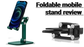 Foldable smartphone stand unboxing //review