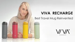 VIVA Recharge: Travel Mug Reinvented - Makes Tea or Coffee Hot or Iced — Anytime, Anywhere
