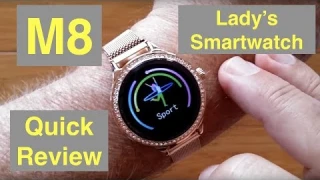 Bakeey M8 Women's Dress Fashion Fitness/Health Blood Pressure Smartwatch: Quick Overview