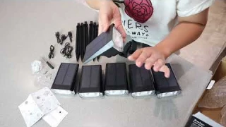 UNBOXING: Solar Outdoor Lights Review 2022 | Multi-Color Outdoor Garden Landscape Lights