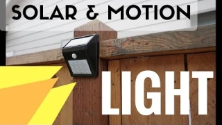 Solar Powered Motion Sensor Light (12 LED) - Unboxing, Use and Review