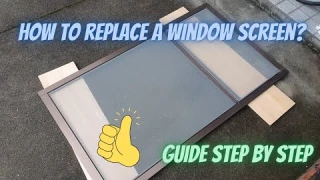 How to replace a window screen in Japanese window frame