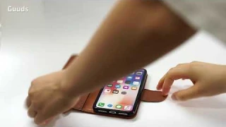 Guuds.com Classic Luxury Litchi Leather Phone Wallet Case