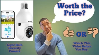 Smart Home Security: Light Bulb Security Camera 2K Review | 5G & 2.4GHz WiFi |