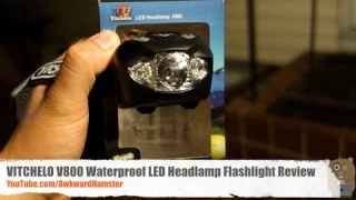 VITCHELO V800 Waterproof LED Headlamp Flashlight Review