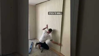 Transform your space ─ How to install wall panels #homediy #short