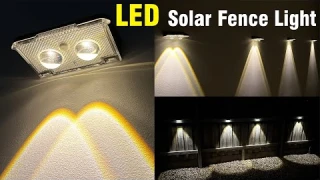 Outdoor Solar Wall Lights | RGB Corner Floor Lamp
