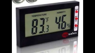 Easy To Read Digital Indoor Thermometer and Hygrometer