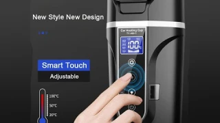Smart Car Electric Heating Cup for Coffee Tea Milk 450ML Portable Auto Travelling Electric Water Ket