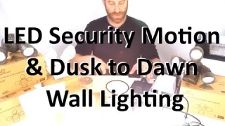 LED Security Wall Lights, Motion Sensor Wall Lights and Dusk to Dawn wall lights