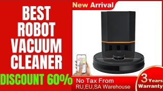 Robot Vacuum Cleaner ABIR R30 With Auto Empty Dock,Multi Floor Mapping,Dual Laser,6500PA Suction