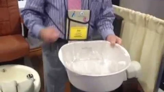 The Pedicute Portable Footbath from Continuum FootSpas. Video by GiftedTouch.com