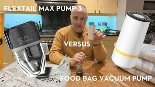 VACUUM BAG PUMP REVIEW  |  FLEXTAIL Max Pump 3   Vs   Food bag vacuum pump
