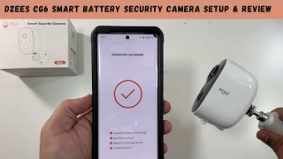 DZEES CG6 Smart Battery Security Camera Setup & Review