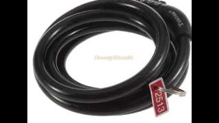 Code Cable Lock Cycling 4-Digital Bicycle Combination Bike Chain Lock