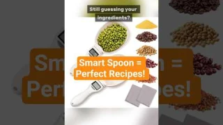 Smart Digital Measuring Spoon 🧁 | Accurate Kitchen Scale for Perfect Cooking #kitchengadget #short