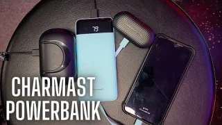 Charmast power bank with built in charging cables