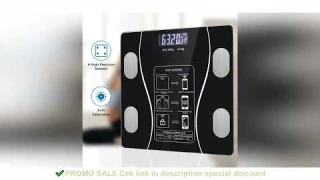 Smart Body Fat Scale Wireless LED Digital Bathroom Weight Scale Body Composition Analyzer Testing Sc