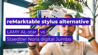 #shorts  reMarkable stylus alternatives: Staedtler Noris Digital Jumbo vs LAMY AL-star