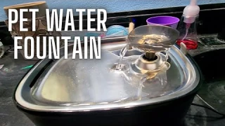 Pet water fountain | Perfect for cats who like to drink out of the faucet