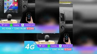 Hizpo 9.7 Tesla Style Carplay 4G 2Din Android 13 Car Radio for Toyota Verso 2004-2009 Auto Multi