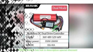 JRAHK 350W-2000W BLDC Controller Dual Drive Square Wave Electric Bicycle Controller 36V-60V Dual Mod