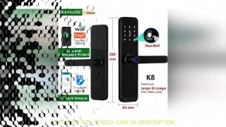 RAYKUBE-K8 Smart Door Lock TTlock Bluetooth Tuya Wi-Fi Senha de impressão digital Cartão IC Keyless