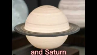 Levitating Planet Lamp Square saturns club