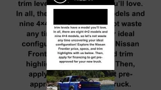 2025 Nissan Frontier Trim Levels | Town North Nissan #shorts