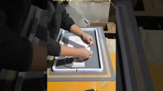 Rectangle bathroom Mirror touch sensor light | backlight|LED mirror #mirrorwork #mirror #mirrordecor