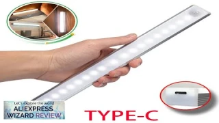 Motion Sensor Light Wireless LED Night Light Type C Rechargeable Light Cabinet Review