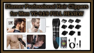 Dlamer Professional Hair Clippers for Men YC-919 Super Quiet Hair Beard Trimmer Kit FULL REVIEW