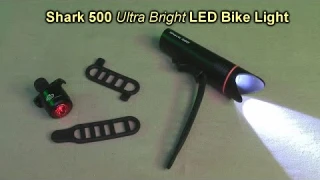 Cycle Torch LED Chargeable Shark 500 Ultra Bright Bike Light and Back Tail Light Real 500L REVIEW