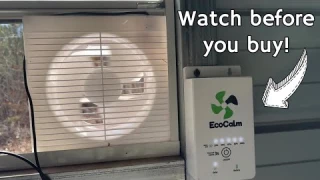 Solar Powered Exhaust Fan by ecoCalm for Chicken Coops, Sheds and Greenhouse, Demo & Review